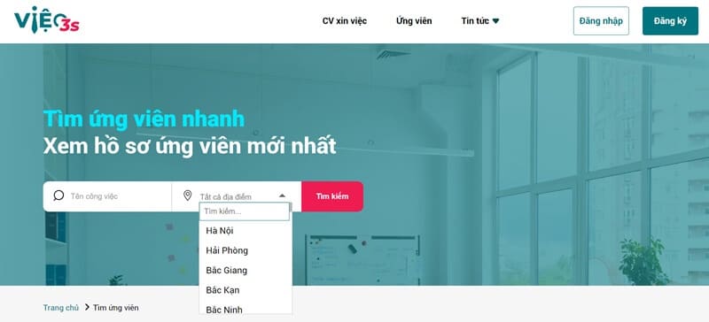 Công cụ hỗ trợ tìm ứng viên thông minh